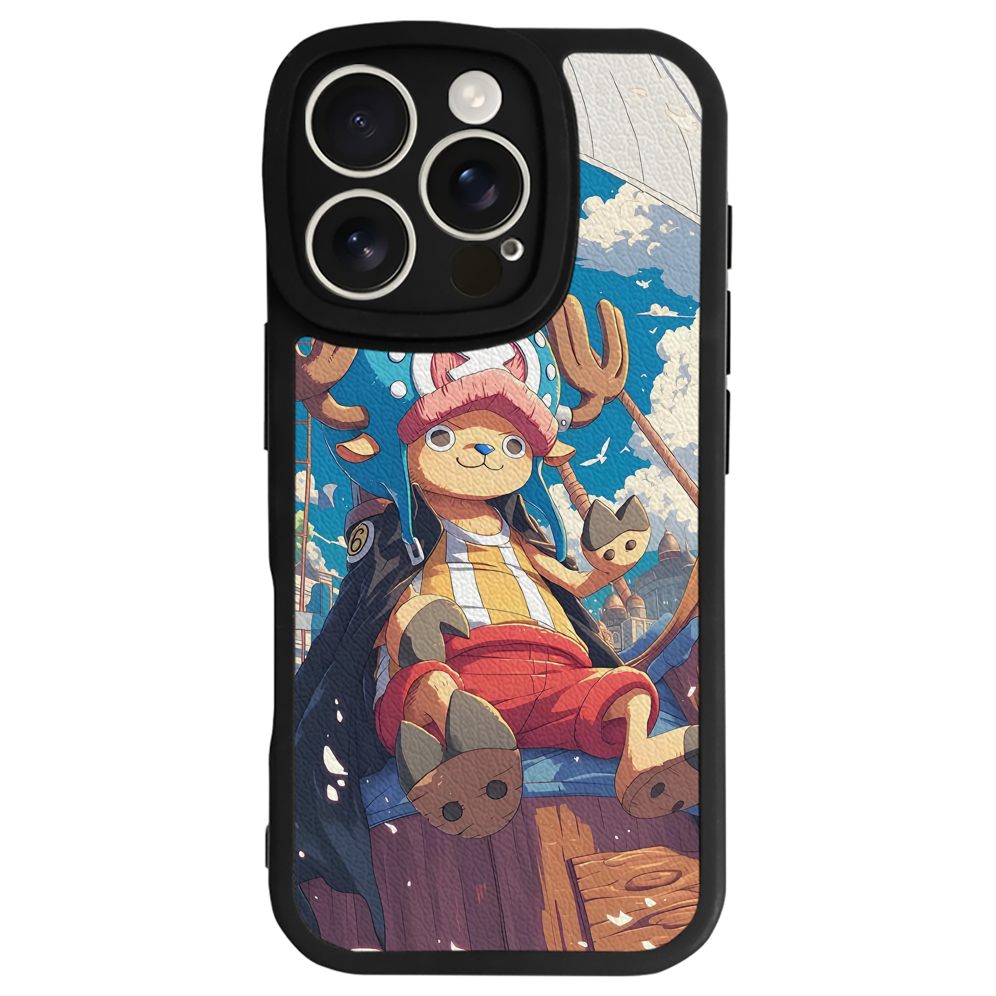 （画像用） ワンピース ONE PIECE 【iPhone 16シリーズ対応】シリコンスマホケース（レザー調） 材質：シリコン